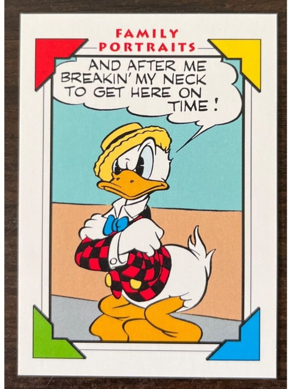 10 For $5 1991 Impel Walt Disney Cards Family Portraits #158 Sunday Comic Strip
